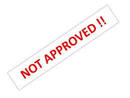 NOT APPROVED